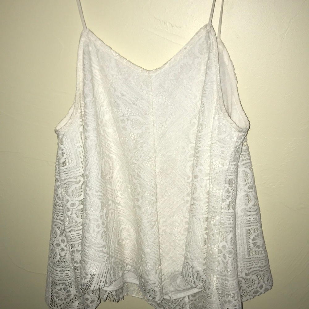 White lace top